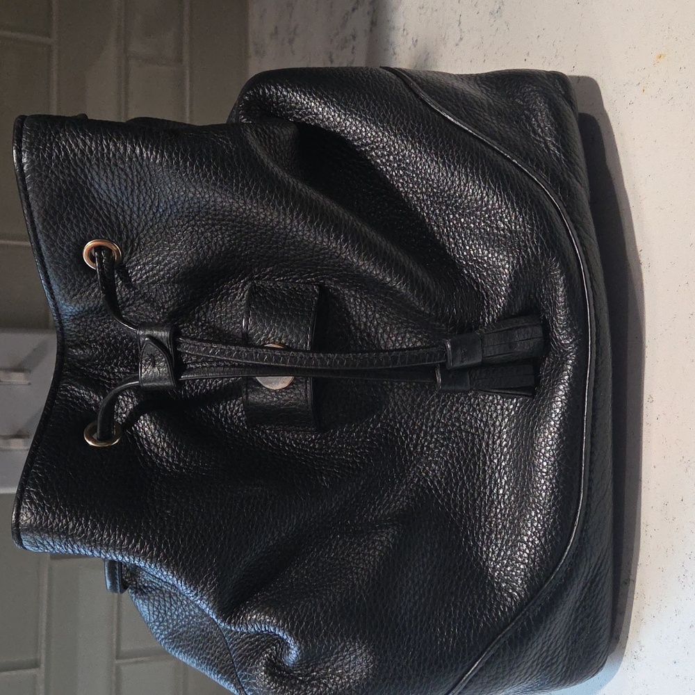 Coach Midnight Black Pebbled Leather Backpack - Picture 5 of 6